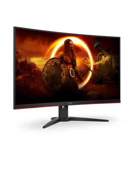 31,5" Monitor Gaming AOC C32G2ZE/BK, VA 1920x1080 FHD, Negru | Roșu