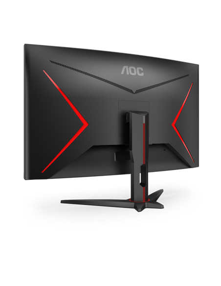31,5" Monitor Gaming AOC C32G2ZE/BK, VA 1920x1080 FHD, Negru | Roșu