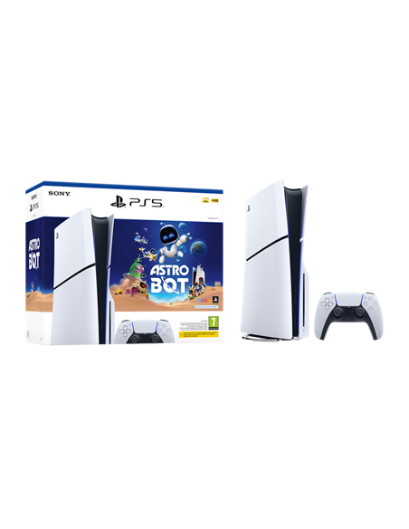 Игровая консоль Sony PlayStation 5 Slim Disc Edition + Astro Bot, Белый