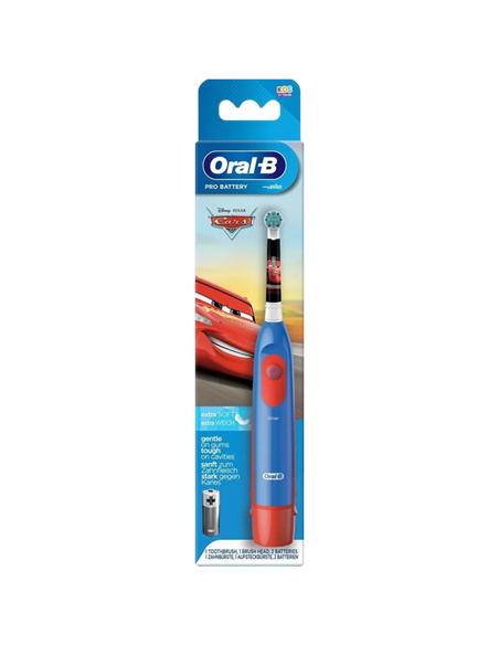 Электрическая зубная щетка Braun Oral-B Stages Power Cars, Синий | Красный