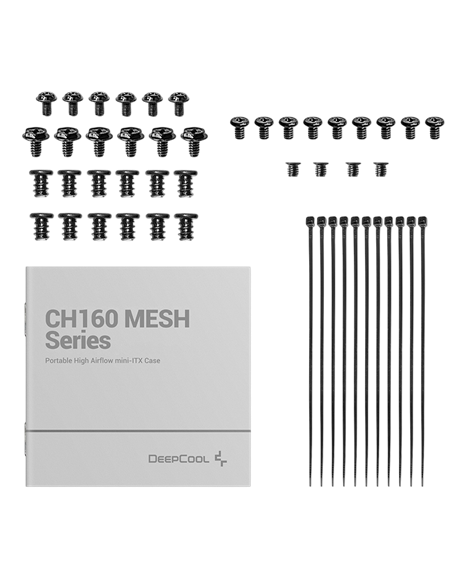 Компьютерный корпус Deepcool CH160, Mini-ITX, Без блока питания, Чёрный Компьютерный корпус Deepcool CH160, Mini-ITX, Без блока питания, Чёрный