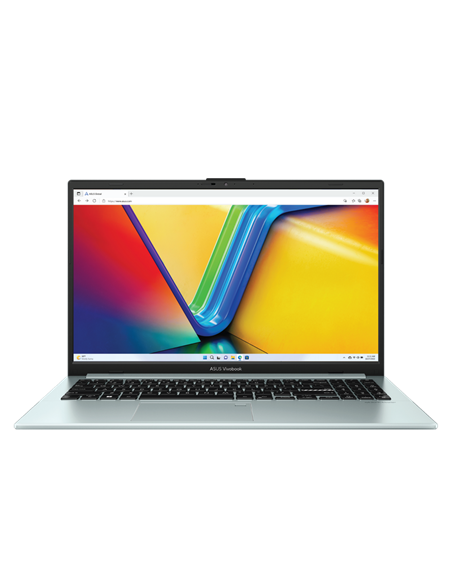 Laptop 15,6" ASUS Vivobook Go 15 E1504FA, Green Grey, AMD Ryzen 5 7520U, 16GB/512GB, Fără SO