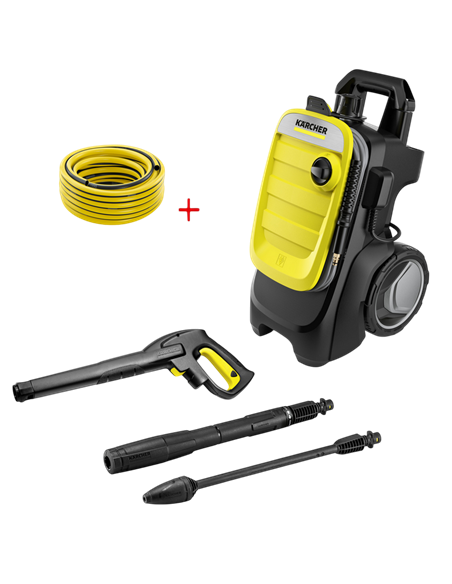 Mini-mașină de spălat cu presiune Karcher K 7 Compact + Furtun PrimoFlex 5/8"