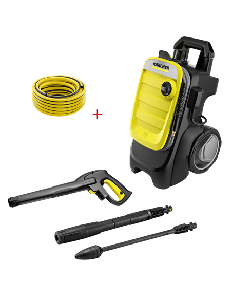 Mini-mașină de spălat cu presiune Karcher K 7 Compact + Furtun PrimoFlex 5/8"