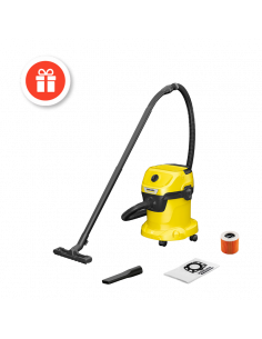 Aspirator Karcher 1.628-122.01 WD 3 V-15/6/20 + Filtre-saci KFI 357, Galben