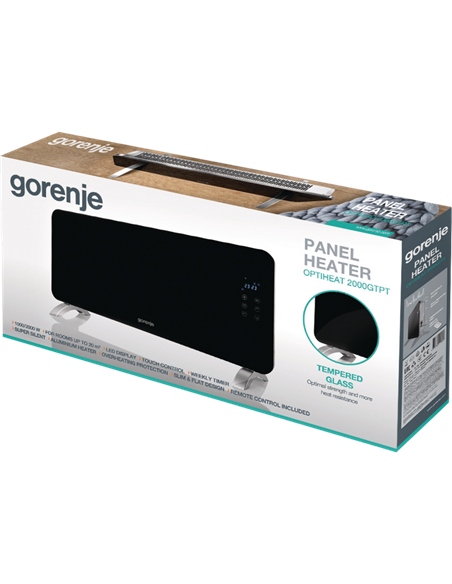 Конвектор Gorenje Optiheat 2000GTPT, 2000Вт, Чёрный Конвектор Gorenje Optiheat 2000GTPT, 2000Вт, Чёрный
