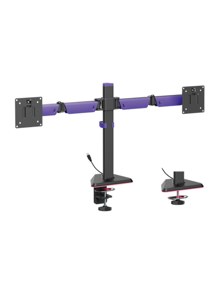 Suport birou pentru monitoare Lumi LDT89-C024L, Negru