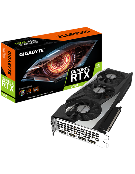 Видеокарта Gigabyte GV-N3060GAMING OC-12GD, 12ГБ GDDR6 192бит - SALE