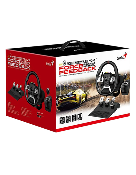 Игровой руль Genius SpeedMaster X5 FF, Чёрный