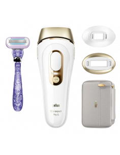 Fotoepilator Braun PL5157 Silk-expert Pro 5, Alb | Auriu