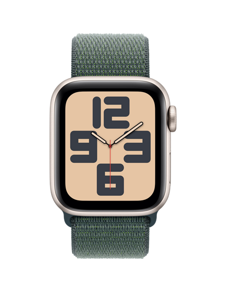 Ceas inteligent Apple Watch SE 2024, 40mm, Lake Green | Starlight