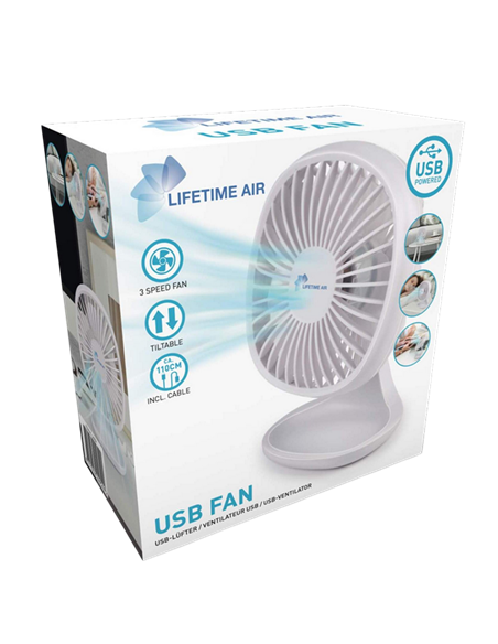 Ventilator Lifetime Air Mini, Alb