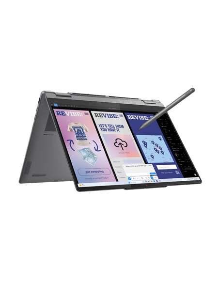 Laptop 14" Lenovo Yoga 7 2-in-1 14ILL10, Luna Grey, Intel Core Ultra 5 226V, 16GB/512GB, Fără SO