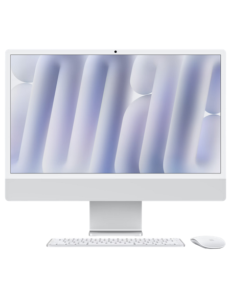 Моноблок Apple iMac A3247, 24", M4 with 8-core CPU and 8-core GPU, 16Гб/256Гб, macOS Sequoia, Серебристый