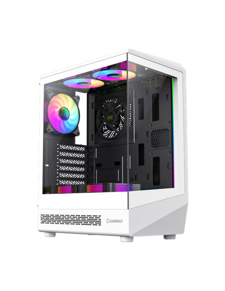 Carcasă PC Gamemax Vista COC AW, Midi-Tower, Fără PSU, Alb