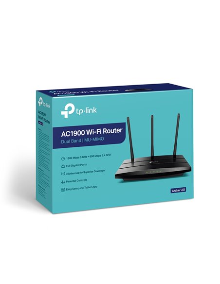 Router fără fir TP-LINK Archer A8 RF, Negru