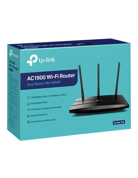Беспроводной маршрутизатор TP-LINK Archer A8 RF, Чёрный
