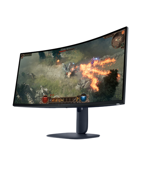 34" Monitor Gaming DELL AW3425DWM, VA 3440x1440 WQHD, Negru
