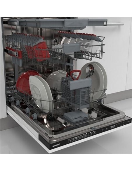 Mașină de spălat vase Sharp QWNI54I44DXEU, Alb Mașină de spălat vase Sharp QWNI54I44DXEU, Alb