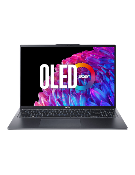 Laptop 16" Acer Swift Go 16 OLED SFG16-72, Steel Gray, Intel Core Ultra 7 155U, 16GB/1024GB, Linux eShell