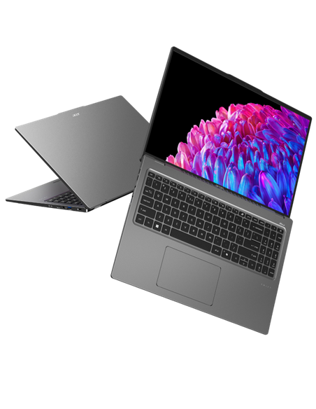 Ноутбук 16" Acer Swift Go 16 OLED SFG16-72, Steel Gray, Intel Core Ultra 7 155U, 16Гб/1024Гб, Linux eShell
