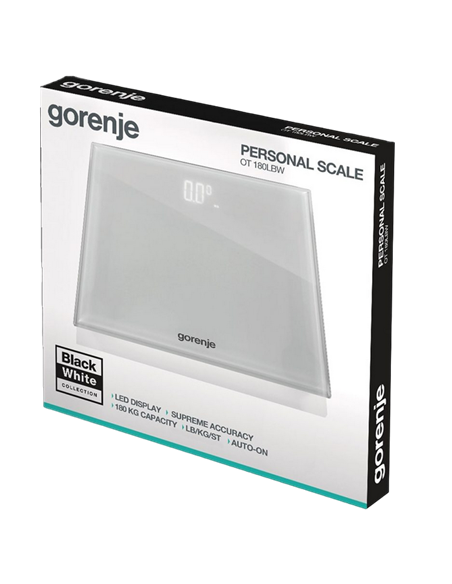 Cântar de podea Gorenje OT180LBW, Alb