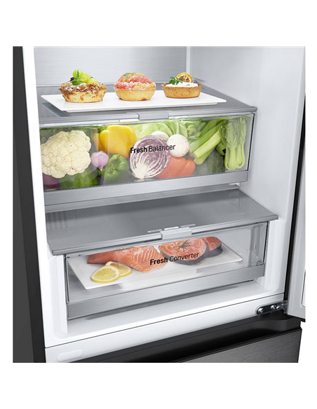 Холодильник LG GBV7280CEV, Чёрный