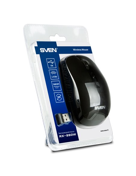 Mouse Wireless SVEN RX-260W, Negru