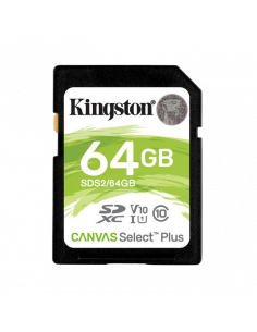 Карта памяти Kingston Canvas Select Plus, 64Гб (SDS2/64GB)
