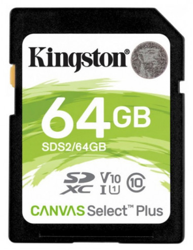 Карта памяти Kingston Canvas Select Plus, 64Гб (SDS2/64GB)