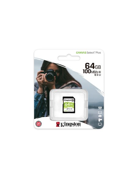 Карта памяти Kingston Canvas Select Plus, 64Гб (SDS2/64GB)