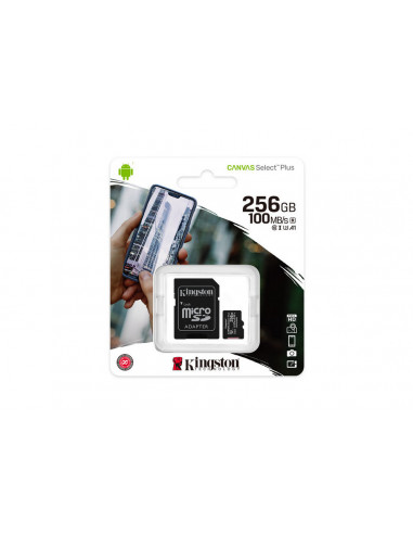 Карта памяти Kingston Canvas Select+, 256Гб (SDCS2/256GB)