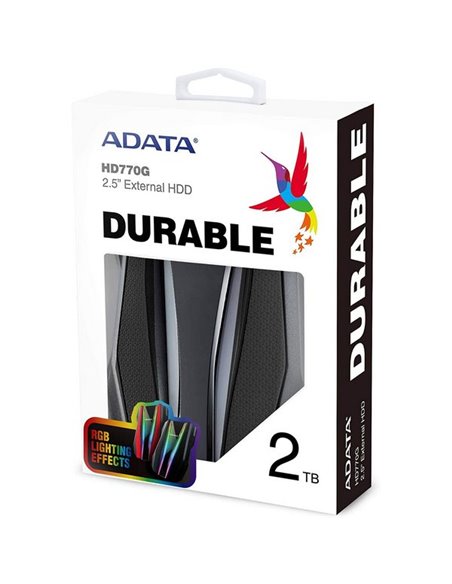 Внешний портативный жесткий диск ADATA HD770G, 2 TB, Чёрный (AHD770G-2TU32G1-CBK)