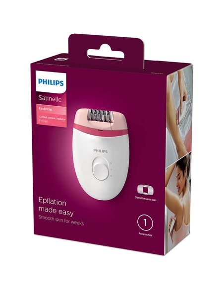 Эпилятор PHILIPS BRE235/00, Белый/Розовый