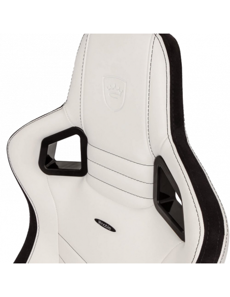 Scaun Gaming Noblechairs Epic, PU Piele, Negru/Alb