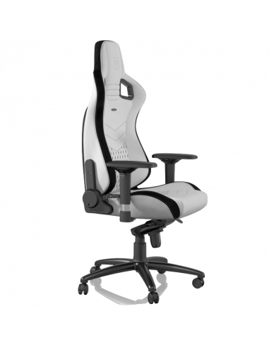 Scaun Gaming Noblechairs Epic, PU Piele, Negru/Alb