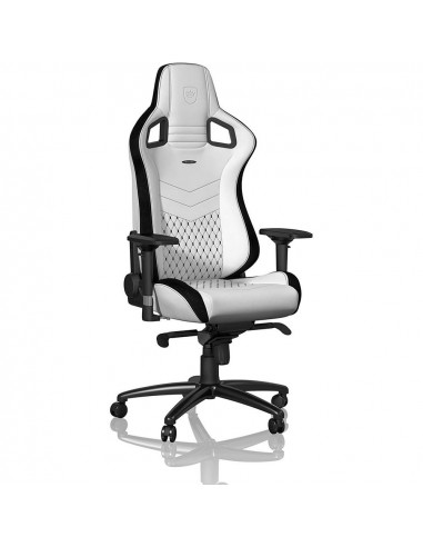 Scaun Gaming Noblechairs Epic, PU Piele, Negru/Alb