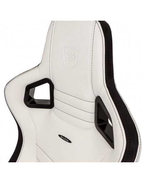Scaun Gaming Noblechairs Epic, PU Piele, Negru/Alb