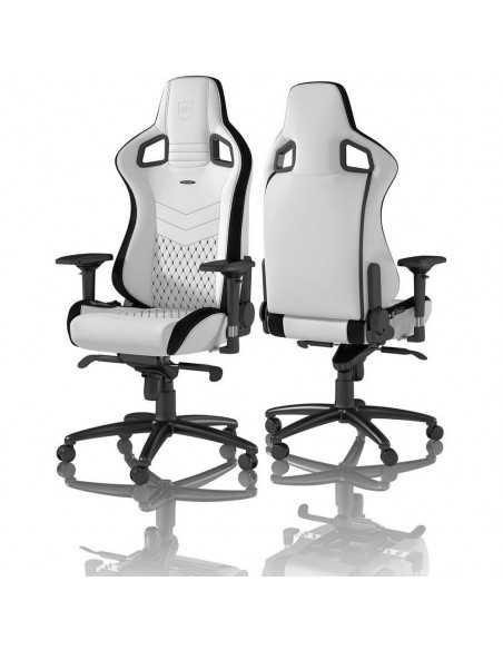Scaun Gaming Noblechairs Epic, PU Piele, Negru/Alb