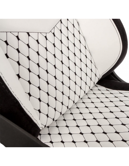 Scaun Gaming Noblechairs Epic, PU Piele, Negru/Alb